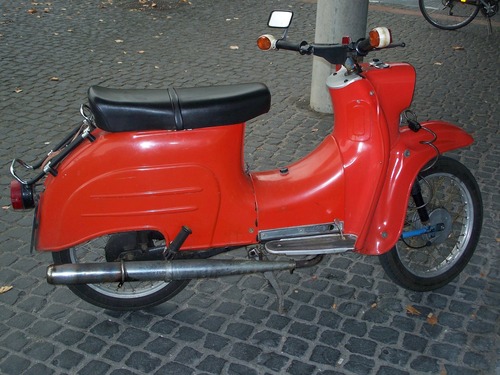 Die Geschichte der Firma Simson - simson, rs, 125, klassiker, motorrad, DDR, mopped, rot .