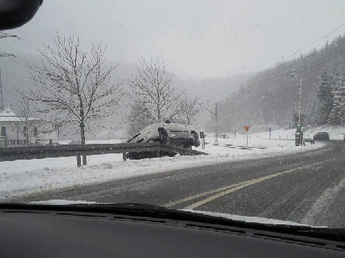 Fälschungen von Ersatzteilen gefährden das Leben - Winterstraße, Winter.