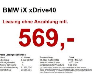 BMW BMW iX xDrive40 Sportpaket Laserlicht AHK PA+ H&K Gebrauchtwagen