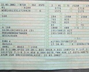 Mercedes-Benz A 160 Gebrauchtwagen