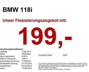 BMW 118 Gebrauchtwagen
