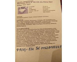 Mercedes-Benz B 180 Gebrauchtwagen