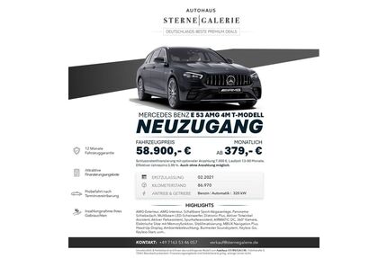 Mercedes-Benz E 53 AMG Gebrauchtwagen