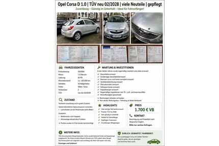 Opel Corsa Gebrauchtwagen