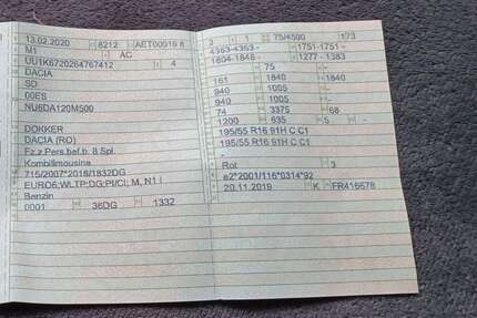 Dacia Dokker Gebrauchtwagen