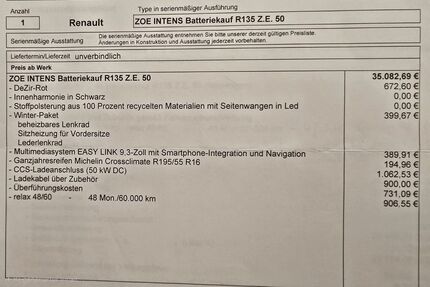 Renault ZOE Gebrauchtwagen