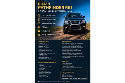 Nissan Pathfinder Gebrauchtwagen