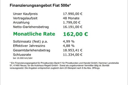 Fiat 500e Gebrauchtwagen