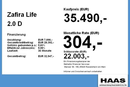 Opel Zafira Life Gebrauchtwagen