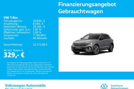 VW T-Roc Gebrauchtwagen