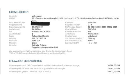 VW T6 Multivan Gebrauchtwagen