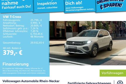 VW T-Cross Gebrauchtwagen