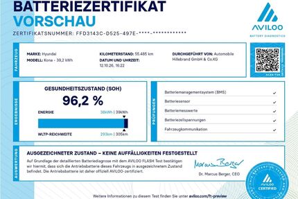 Hyundai KONA Elektro Gebrauchtwagen