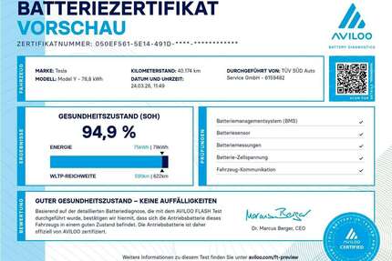 Tesla Model Y Gebrauchtwagen