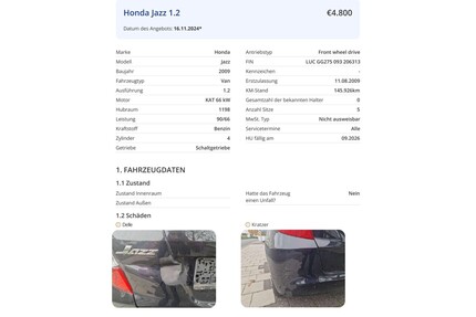 Honda Jazz Gebrauchtwagen
