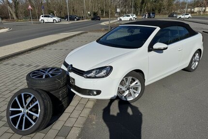 VW Golf Cabriolet Leder Kamera Sth WR SteuerkNeu 1a Gebrauchtwagen