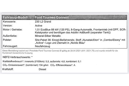 Ford Tourneo Connect Gebrauchtwagen