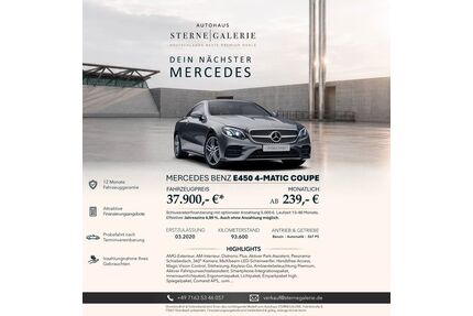 Mercedes-Benz E 450 Gebrauchtwagen