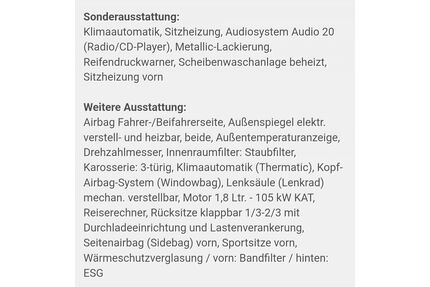 Mercedes-Benz C 180 Gebrauchtwagen