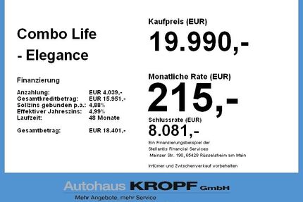 Opel Combo Life Gebrauchtwagen