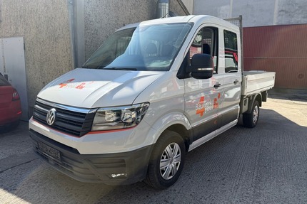 VW Crafter Pritsche 35 DOKA mittellang AHK Tempo. Gebrauchtwagen