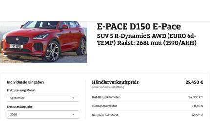 Jaguar E-Pace Gebrauchtwagen
