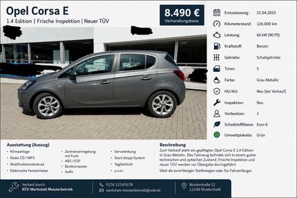 Opel Corsa Gebrauchtwagen