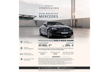 Mercedes-Benz E 450 Gebrauchtwagen