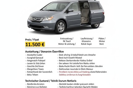 Honda Odyssey Gebrauchtwagen