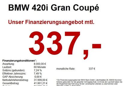 BMW 420 Gran Coupé Gebrauchtwagen