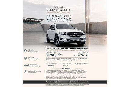 Mercedes-Benz GLC 200 Gebrauchtwagen