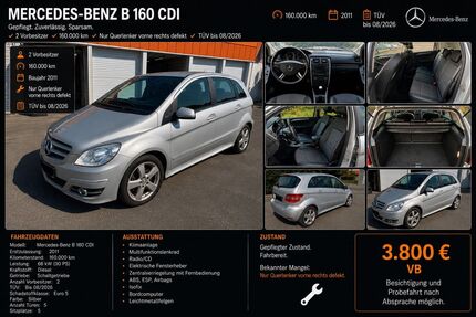 Mercedes-Benz B 160 Gebrauchtwagen