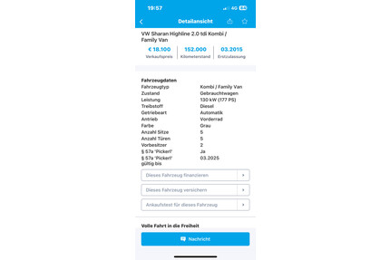 VW Sharan Gebrauchtwagen