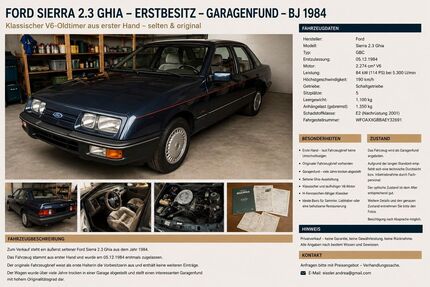 Ford Sierra Gebrauchtwagen