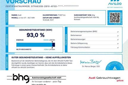 Audi e-tron GT Gebrauchtwagen