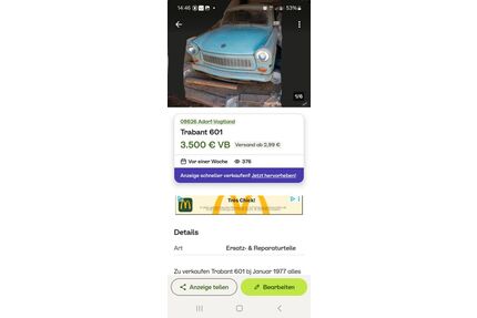 Trabant 601 Gebrauchtwagen